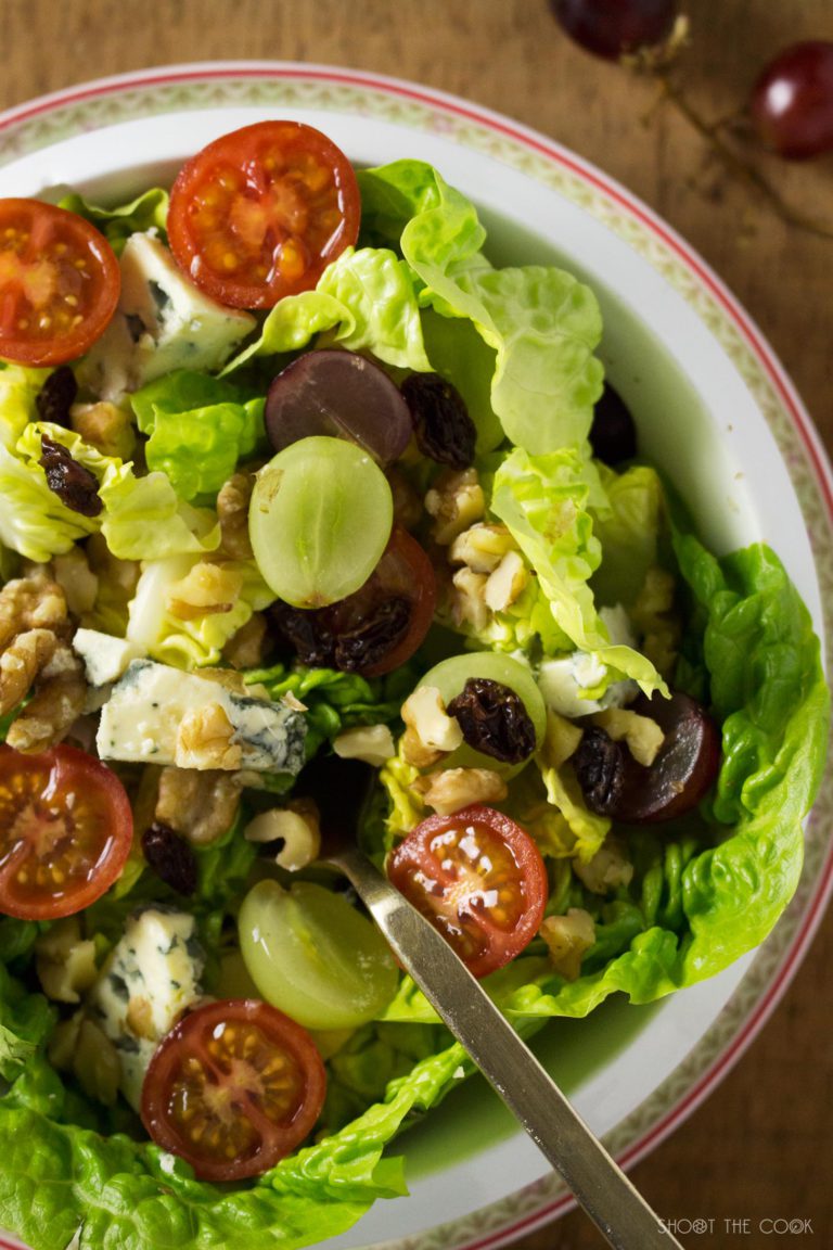 Ensalada con nueces y queso azul Shoot the Cook Recetas fáciles y