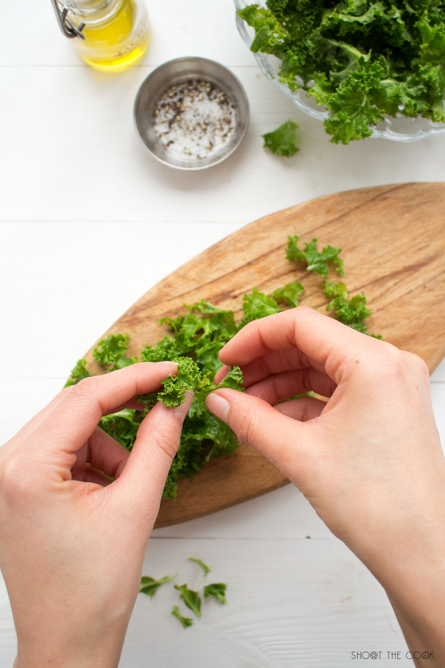 Ensalada de trigo sarraceno y col rizada o kale